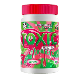 Экстремально кислые леденцы Toxic Candy АРБУЗ банка/68 гр